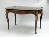 Appraisal: A Tortoise Boulle Inlay Desk French ca th century An