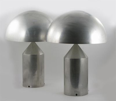 Appraisal: A pair of Atollo lamps designed by Vico Magistretti probably