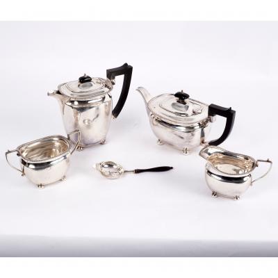 Appraisal: A four-piece silver tea and coffee service Elkington Co Birmingham