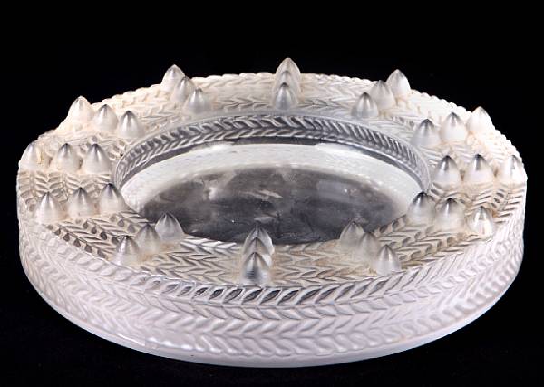 Appraisal: A Lalique ashtray diameter in