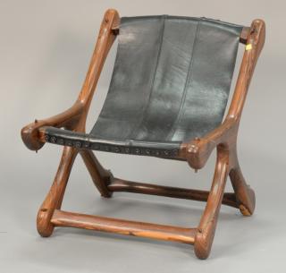 Appraisal: Don Shoemaker sling chair Hecho Mexico Don Shoemaker sling chair