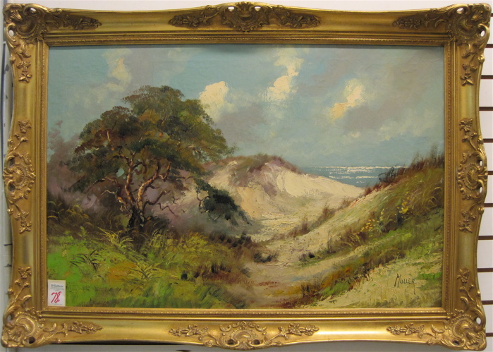 Appraisal: ATTRIBUTED TO A M MULLER OIL ON CANVAS San Francisco