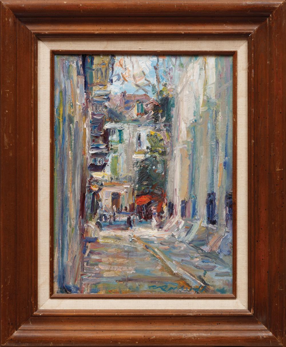 Appraisal: Charles Whitfield Richards American Louisiana - Pirate's Alley oil on