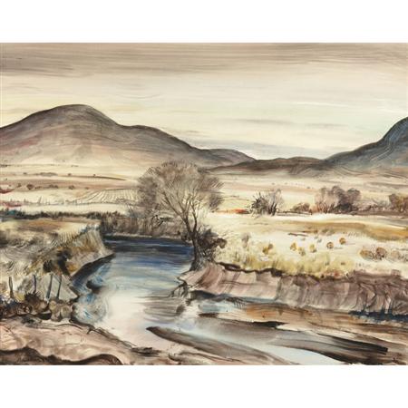 Appraisal: Peter Hurd American - Western Landscape Estimate -