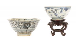 Appraisal: Group of Chinese Ming Style Blue and White Bowls Collection