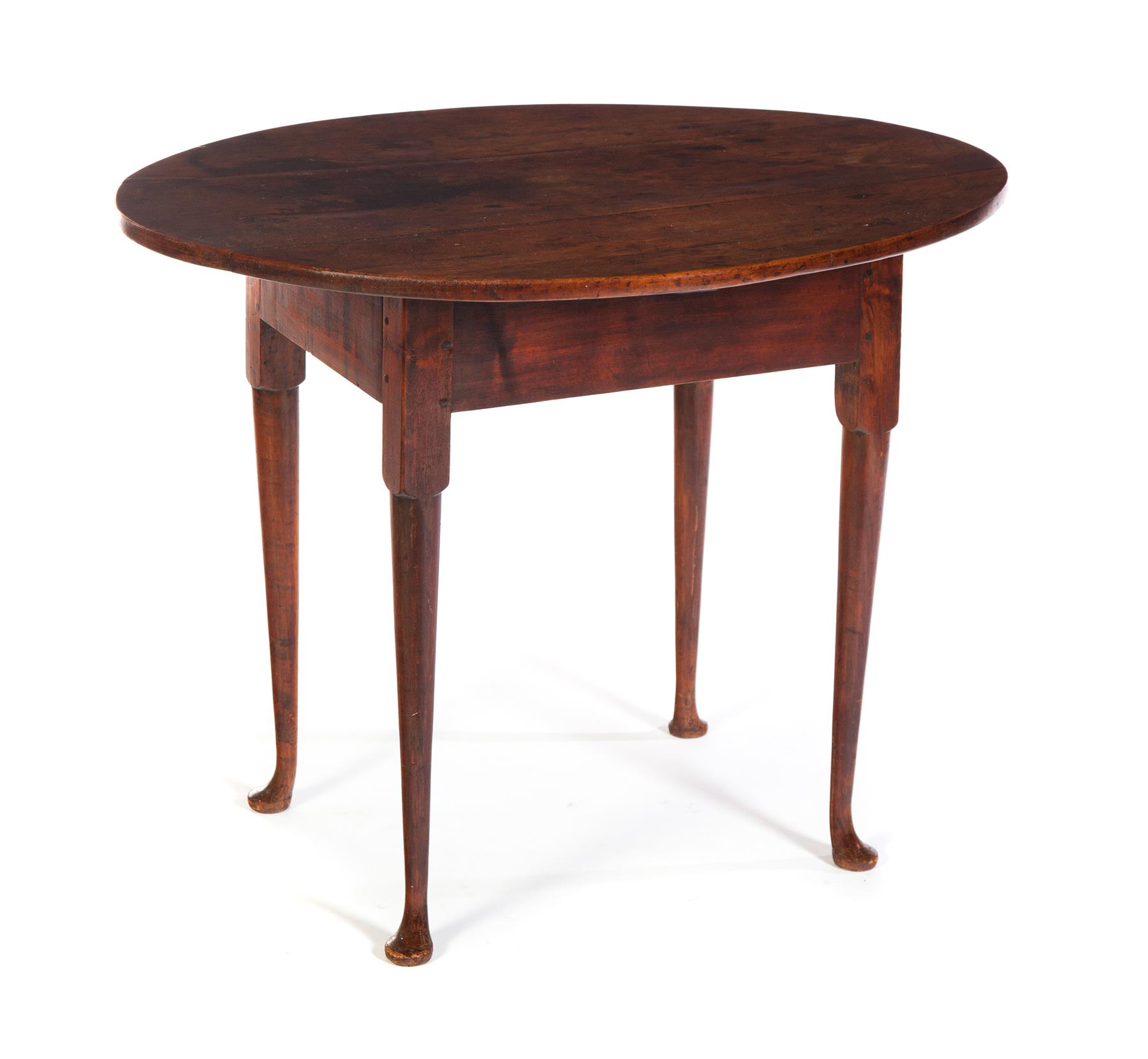 Appraisal: AMERICAN QUEEN ANNE TAVERN TABLE Mid th century cherry and