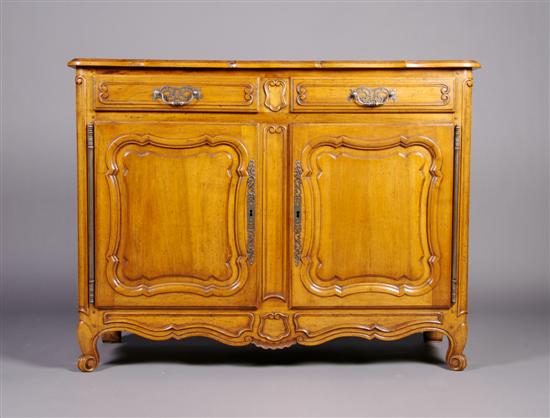 Appraisal: A French Provincial Walnut Sideboard Height x width x depth