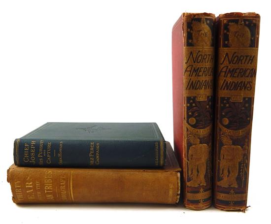 Appraisal: BOOKS four pieces relating to American Indians Henry R Schoolcraft