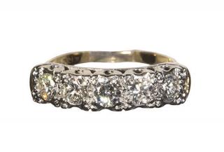 Appraisal: Diamond k yellow and white gold ring Diamond k yellow