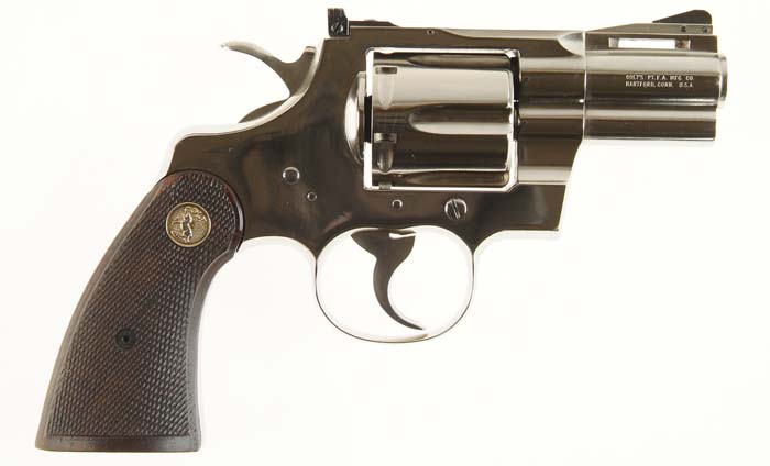 Appraisal: COLT PYTHON REVOLVER Cal Mag SN Factory nickel finish standard