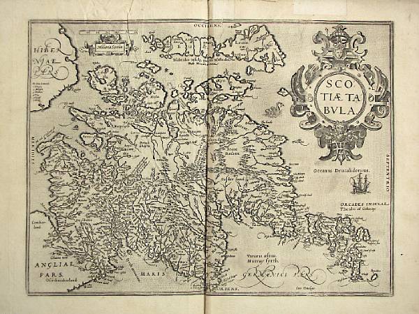 Appraisal: MAPS - BRITAIN Ortelius Abraham Scotiae tabula Antwerp or later