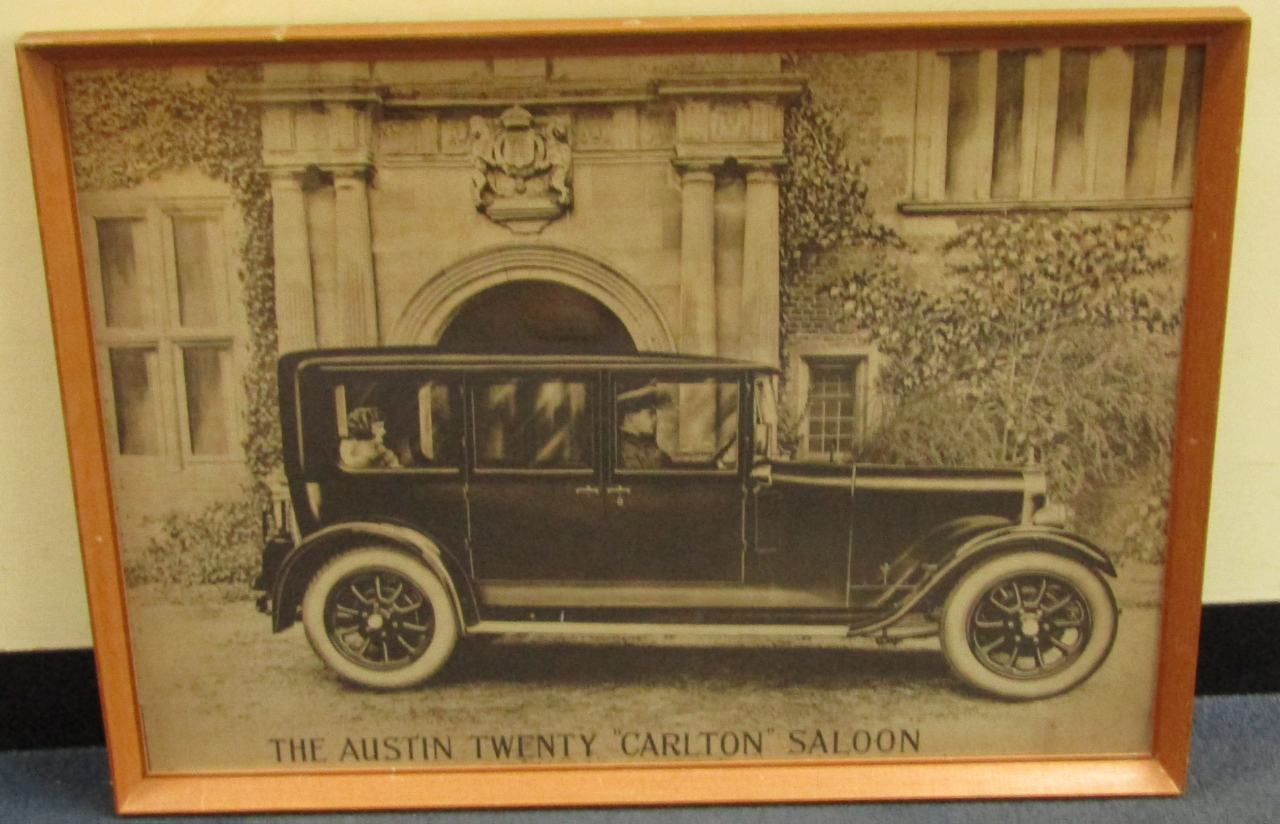 Appraisal: An early thC Austin Twenty 'Carlton' Saloon poster cm x