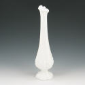 Appraisal: Fenton hobnail milk glass bud vase on stand with crimped