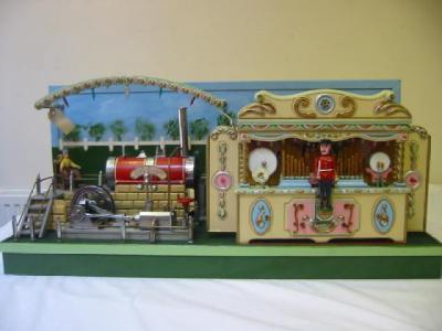 Appraisal: A working model of a fairground organ comprising scratch built