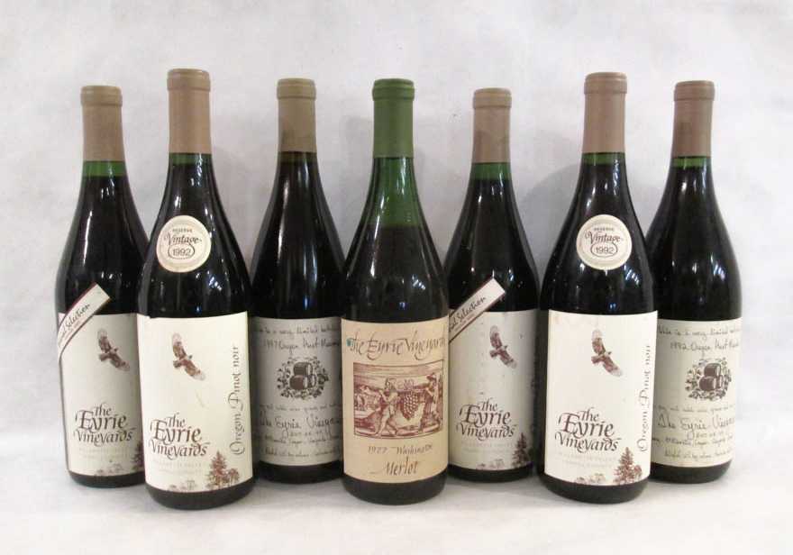 Appraisal: SEVENTY-NINE BOTTLES OF VINTAGE EYRIE VINEYARDS OREGON RED WINE Oregon