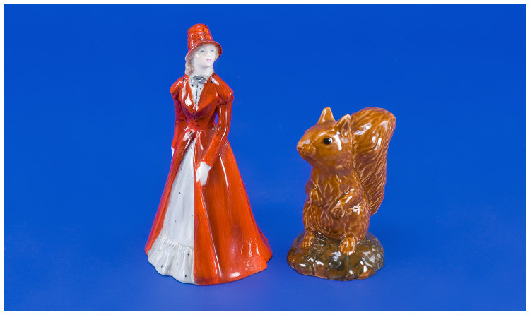 Appraisal: Coalport Figure Eleanor inches in Height Beswick Squirrel Beneagles Scotish