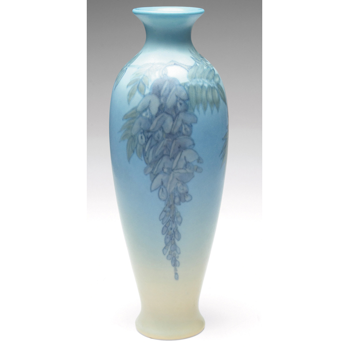 Appraisal: Fine and flawless Rookwood vase Vellum glaze with a beautifully