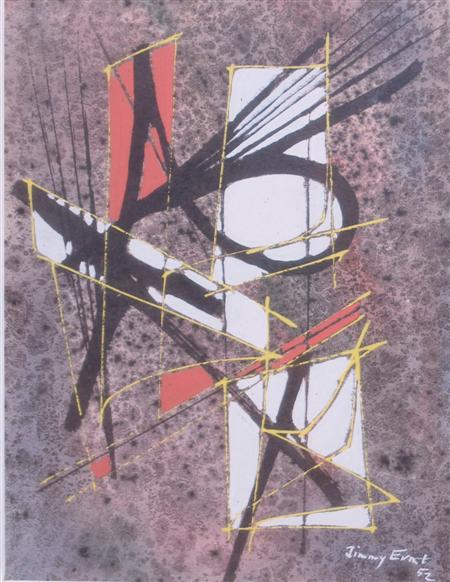 Appraisal: Jimmy Ernst American - Untitled Abstract Estimate -