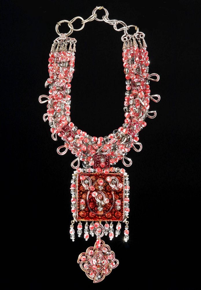 Appraisal: Arthur Koby Costume Jewelry Necklace - s A MUGHAL-INSPIRED BEAUTY