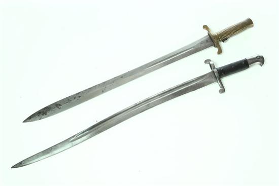 Appraisal: TWO SABER BAYONETS England mid th century Both for Enfield