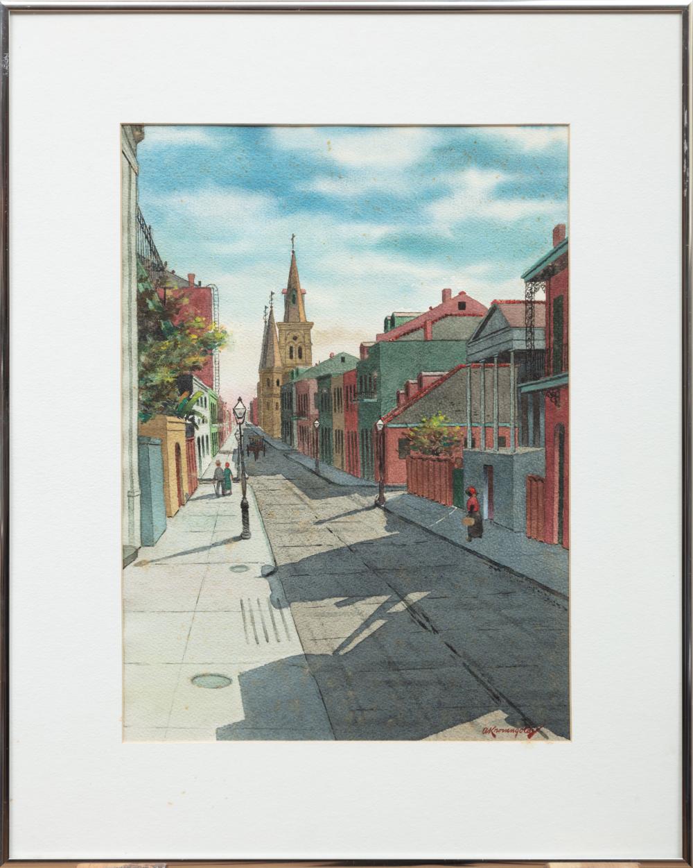 Appraisal: Adolph Kronengold American New Orleans - French Quarter New Orleans