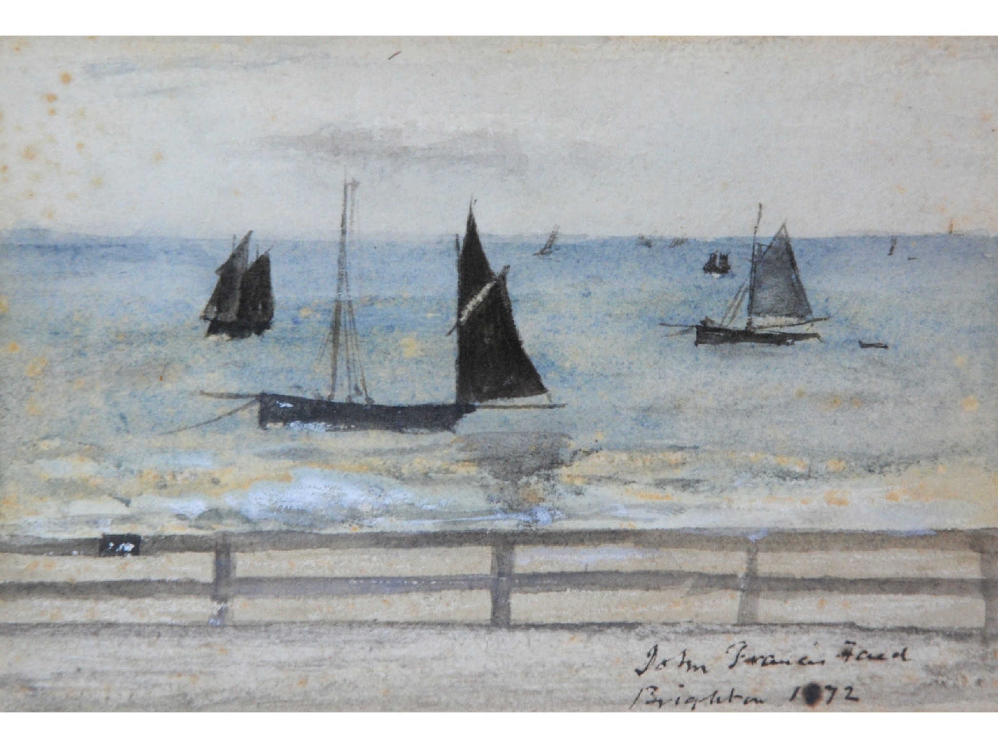 Appraisal: JOHN FRANCIS FAED Scottish - BRIGHTONWatercolour with white signed inscribed