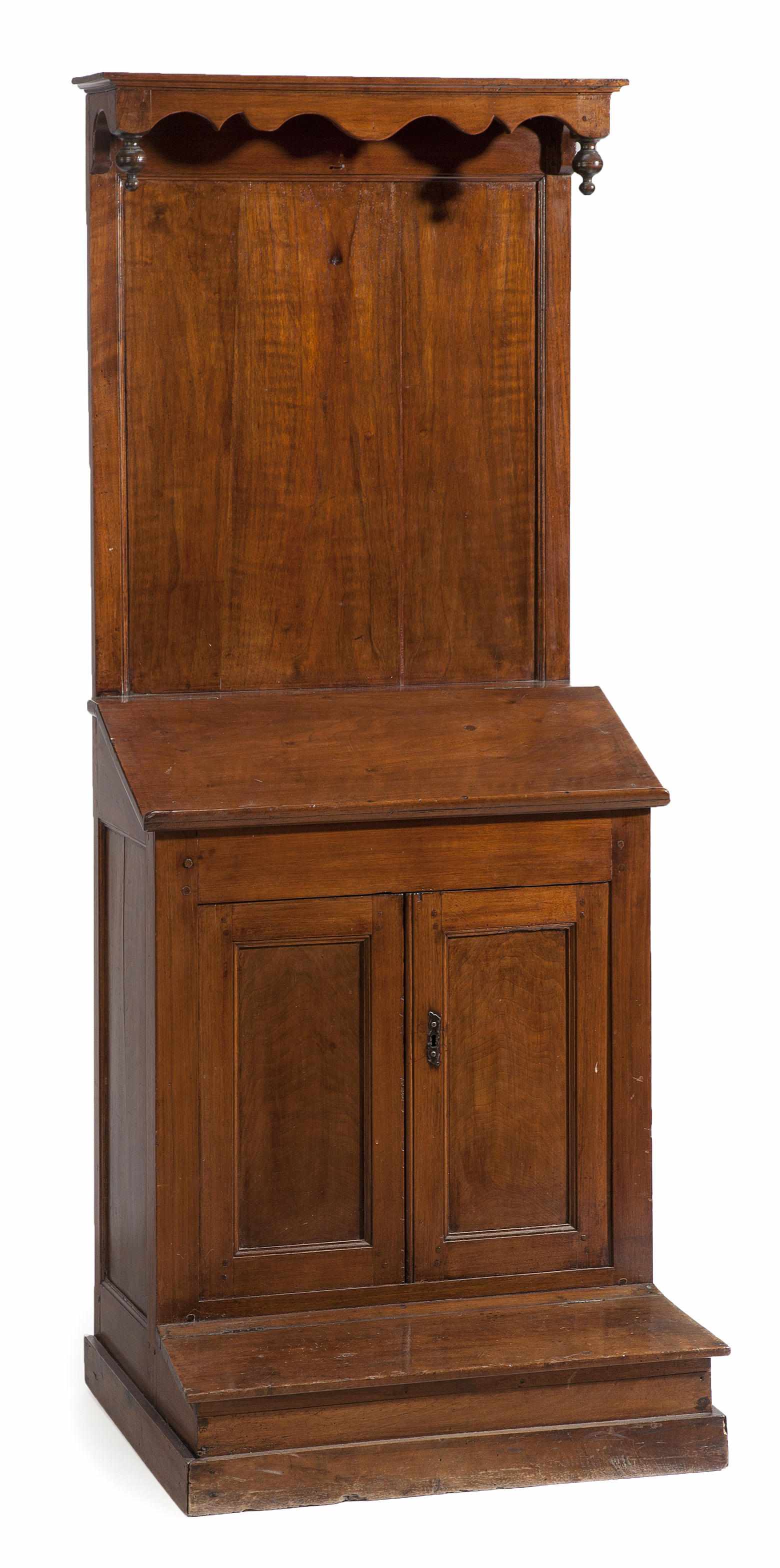 Appraisal: A French Provincial walnut prie-dieu th century height in cm