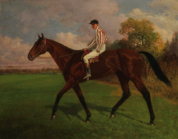 Appraisal: STULL HENRY American - Jockey Up Coligny oil on canvas