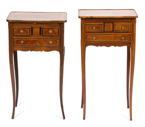 Appraisal: Sale Lot A Pair of Louis XVI Inlaid Kingwood Style