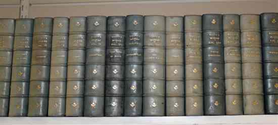 Appraisal: SCOTT SIR W WAVERLEY NOVELS twenty four vols blue leather