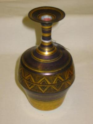 Appraisal: A MARY RICH POTTERY VASE of bottle form with flared