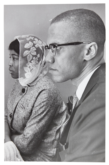 Appraisal: PHOTOGRAPHY WARMAN Mr And Mrs Malcolm Little Betty Shabazz Gelatin