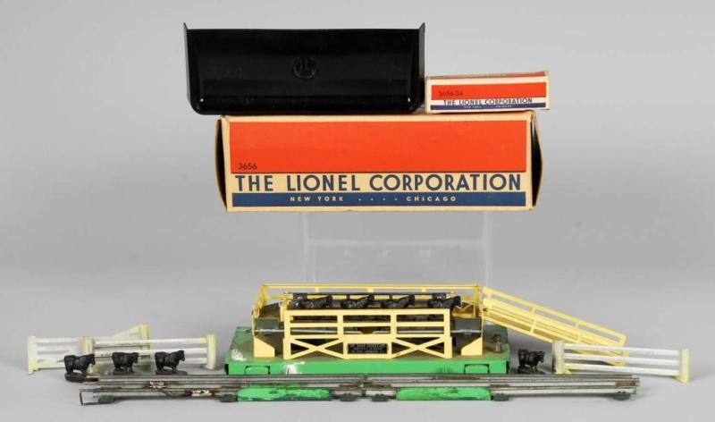 Appraisal: Lionel O-Gauge No Operating Cattle Car Description American Post-war Includes