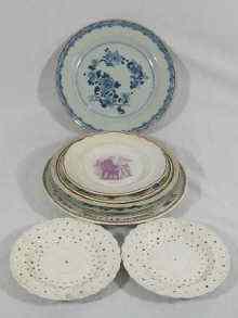 Appraisal: An interesting group of eight plates including two th th