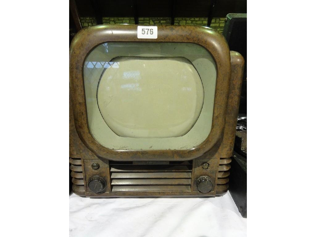 Appraisal: A s Bush Bakelite television TV A