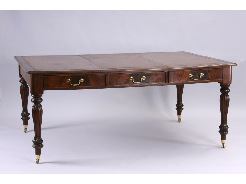 Appraisal: English Partners Desk first half of th c mahogany and