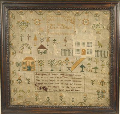 Appraisal: A George IV needlework sampler by 'Ann Uphill' her work