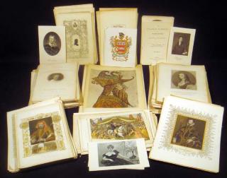 Appraisal: Pcs Washington Statesmen ANTIQUE LITHOGRAPHIC PORTRAITS OF HISTORICAL FIGURES American