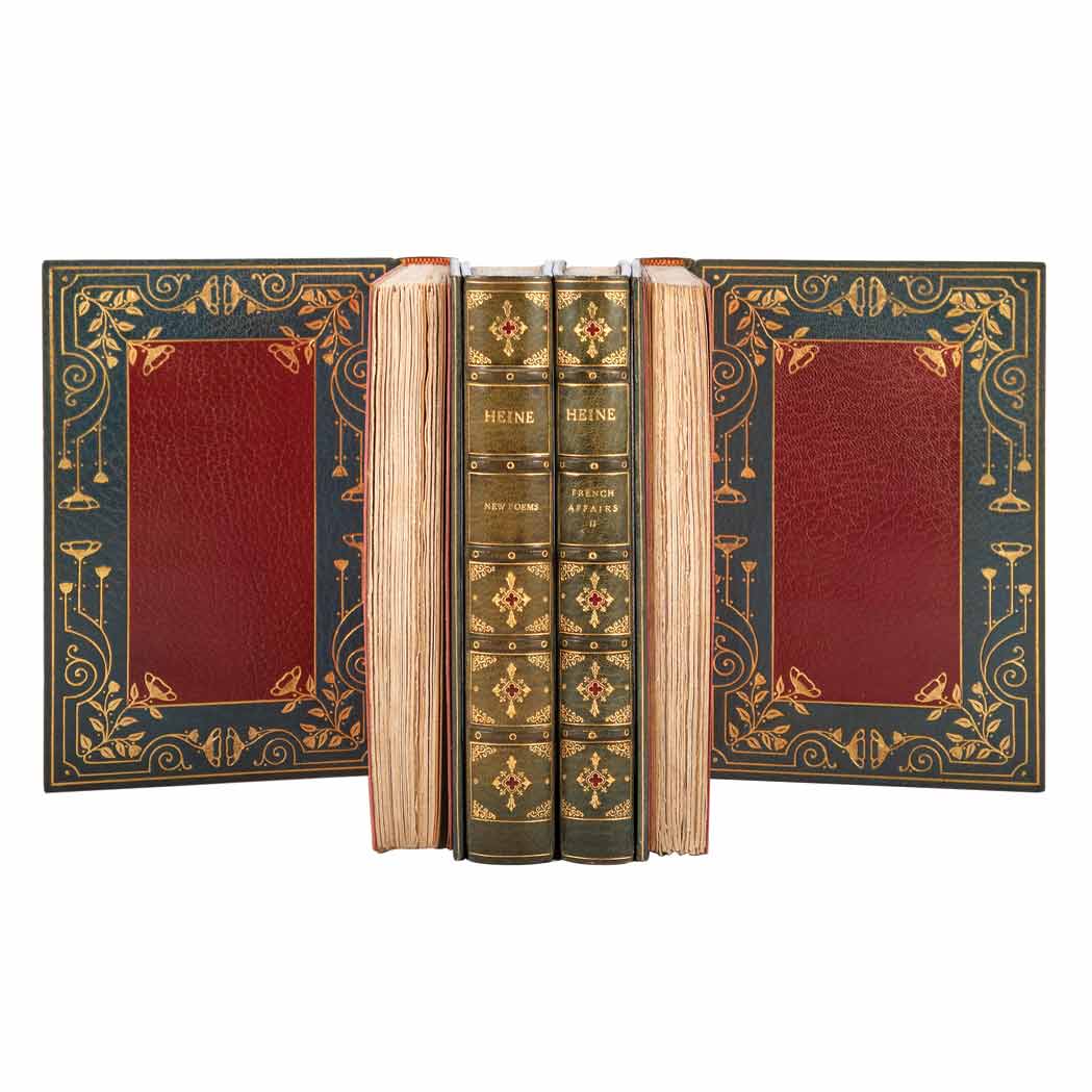 Appraisal: FINE BINDING HEINE HEINRICH Works New York Groscup and Sterling