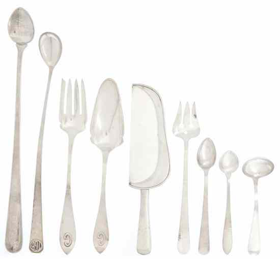 Appraisal: A Collection of American Arts Crafts Sterling Silver Flatware Articles