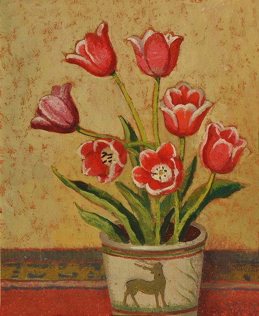 Appraisal: Emma Fordyce Macrae American - Spring Flowersoils on board cm