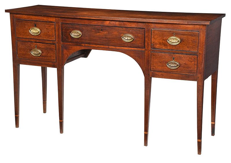 Appraisal: Virginia Federal Inlaid Sideboard probably James River Basin - walnut