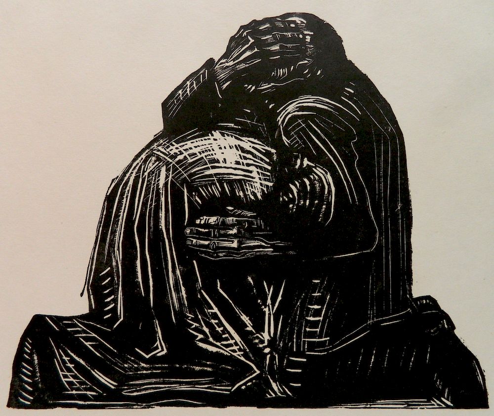 Appraisal: Kathe Kollwitz woodcut Kathe Kollwitz German - - ''Die Eltern