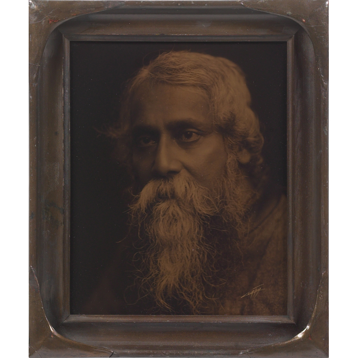 Appraisal: Edward Sheriff Curtis orotone Sir Rabindranath Tagore