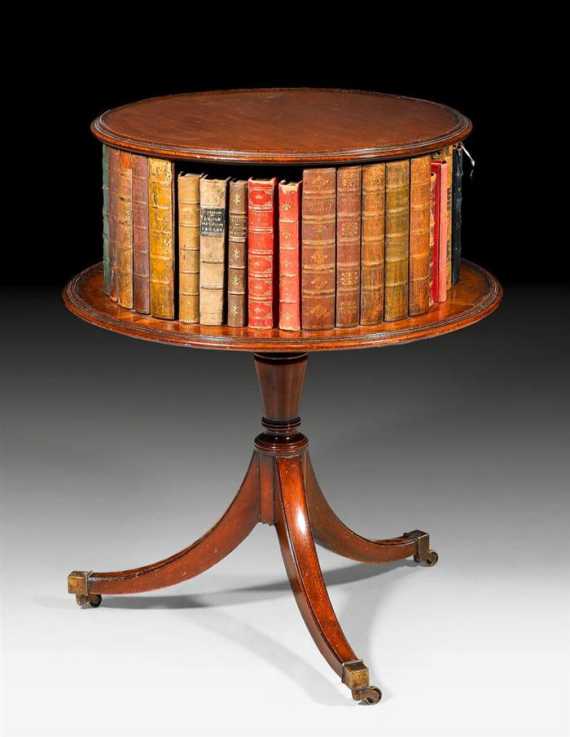 Appraisal: SMALL ROUND LIBRARY TABLE late George III England th century