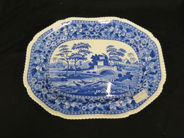 Appraisal: Spode's Tower Ironstone Platter blue x excellent