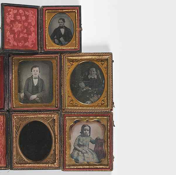 Appraisal: Sixth Plate Daguerreotypes of Women Children Plus Lot of including