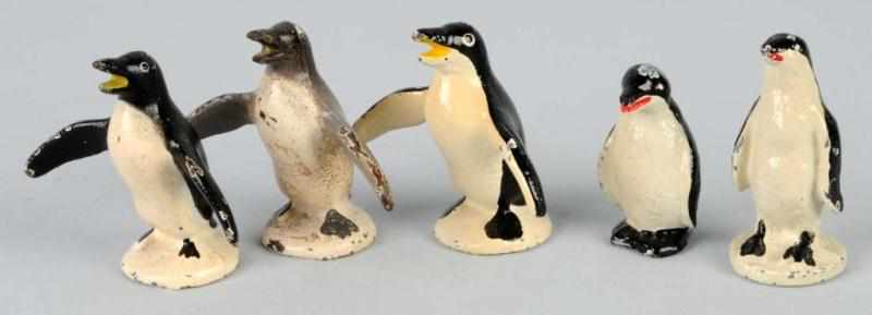 Appraisal: Lot of Cast Penguins Description Includes three cast iron Hubley