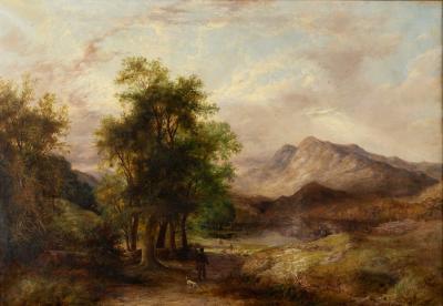 Appraisal: th Century English School Pastoral Landscape oil on canvas cm