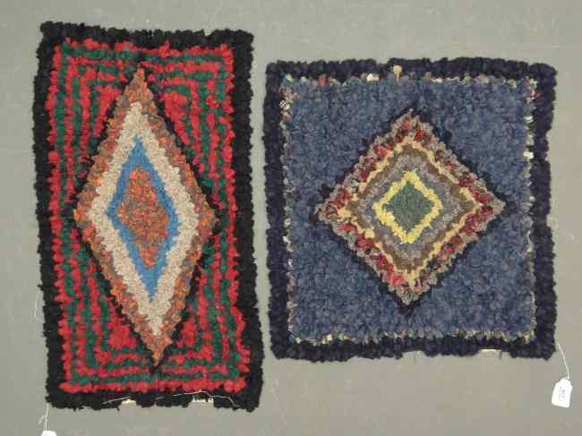 Appraisal: Lot two early Shaker confetti rugs